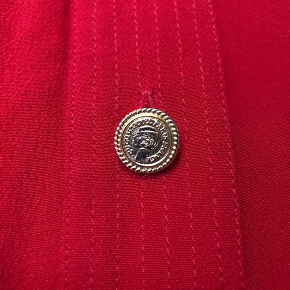 *SOLD* Vintage Chanel red pleated dress - Picture 6 of 7